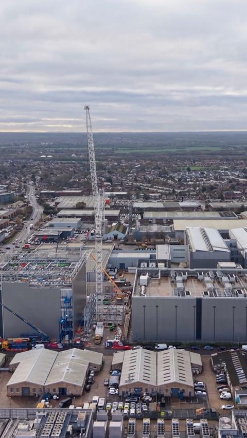 Aerial view of Slough