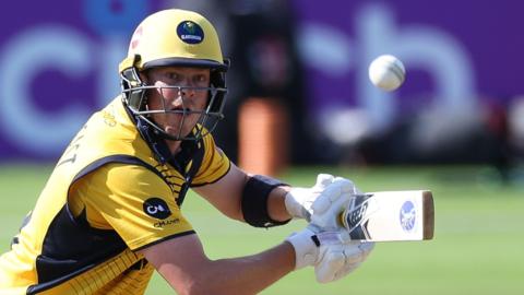 Sam Northeast in batting action for Glamorgan