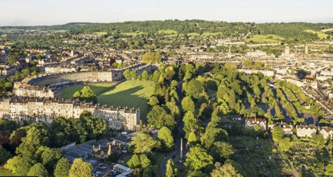 A birds-eye view of Bath