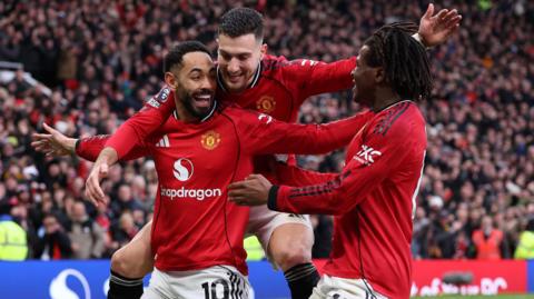 Patrick Dorgu celebrates