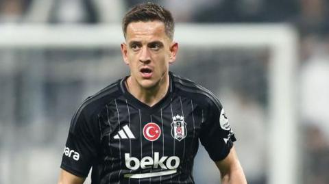 Amir Hadziahmetovic in action for Besiktas