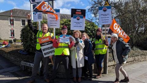 Urgent care workers on strike