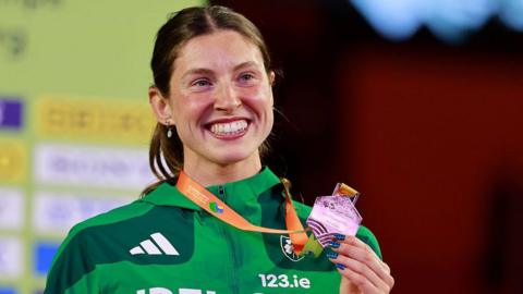 Kate O'Connor with bronze medal