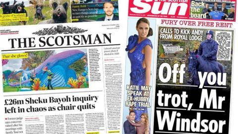 Scotland's papers: 22 October