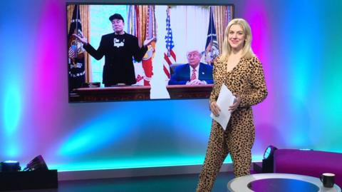 Jenny in the studio