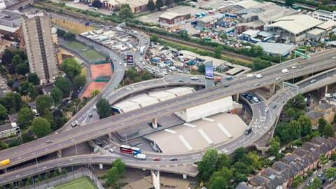 A40 Westway in White City