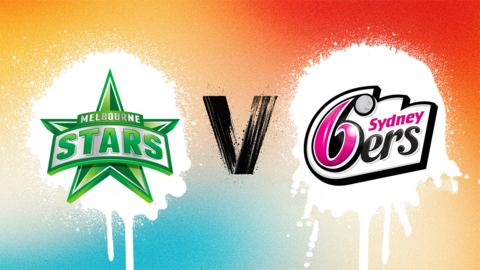 Melbourne Stars v Sydney Sixers badge graphic