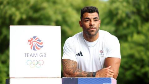 Taylor Lawrence of Team GB poses for a portrait during the Team GB Media Summit
