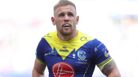 Matt Dufty playing for Warrington