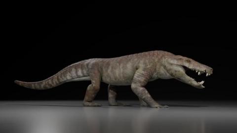 Kostensuchus atrox – life restauration, 3 meters long