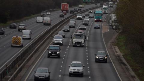 Traffic on the A12 in Essex 