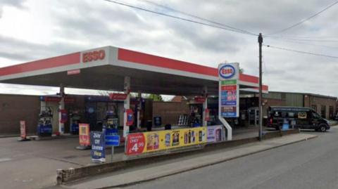 A Google streetview image of an Esso petrol station in Normanton, Wakefield.