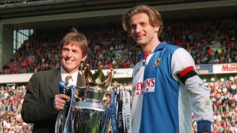 Kenny Dalglish and Tim Sherwood with Premier League trophy