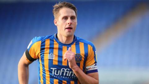 David Edwards in action for Shrewsbury