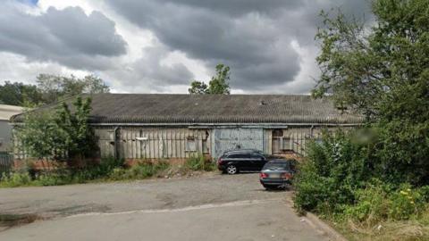 Derelict building on Torrington Avenue