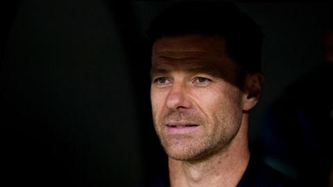 Xabi Alonso, former head coach of Real Madrid, looks on