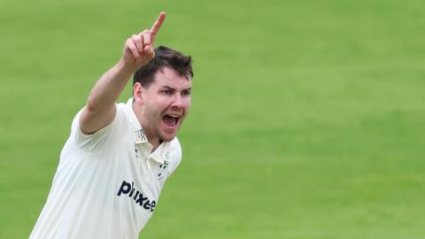 Jacob Duffy of Worcestershire appeals