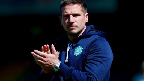 Yeovil Town boss Billy Rowley applauds