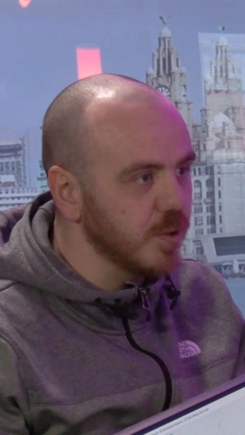 Man in BBC Merseyside studio