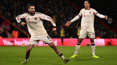 Szoboszlai celebrates