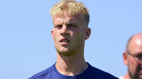 Footballer Will Dawes playing for National League South football club Weston-super-Mare