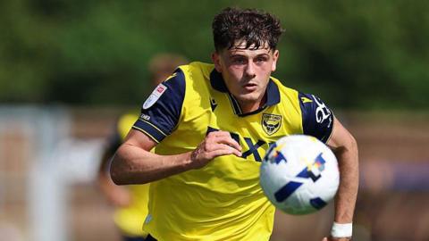 Will Lankshear in action for Oxford United