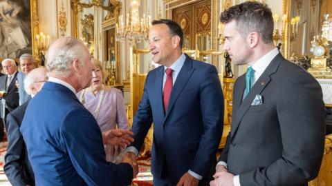 King Charles, Leo Varadkar Matthew Barrett