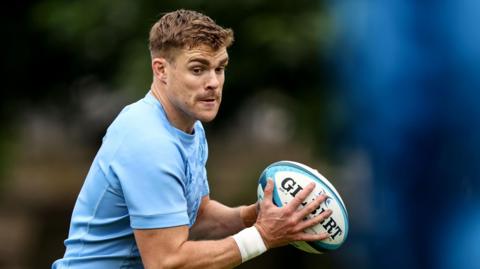 Garry Ringrose in Leinster training on Monday