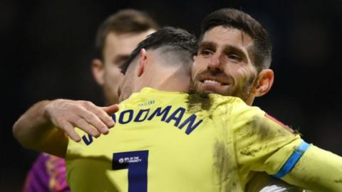 Preston players celebrate