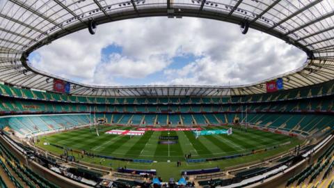 Twickenham stadium view ahead of England women's against Ireland 