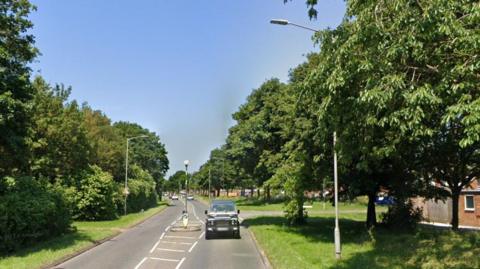 Marsh End Road, by Richmond Way, Newport Pagnell, Buckinghamshire