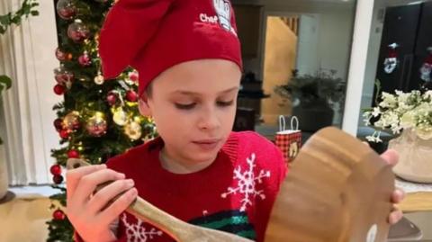 Joshie Harris with bowl