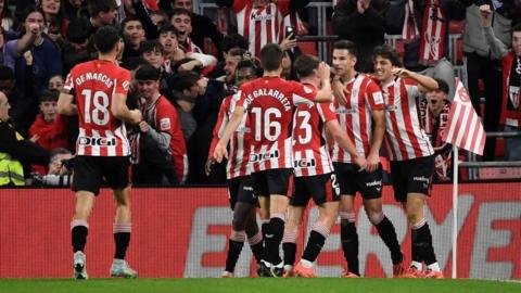 Athletic Club celebrate