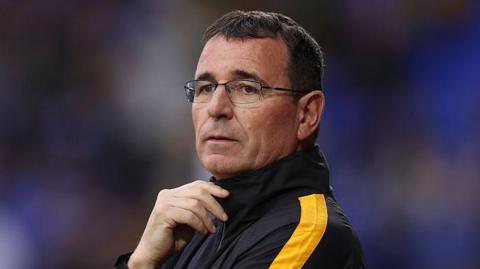 Gary Bowyer looking on from the touchline.