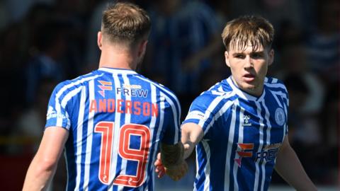 Kilmarnock players celebrating