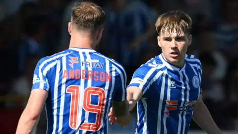 Kilmarnock players celebrating