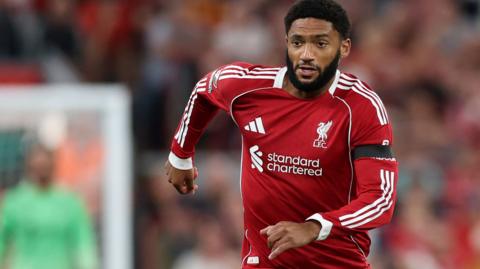 Joe Gomez playing for Liverpool