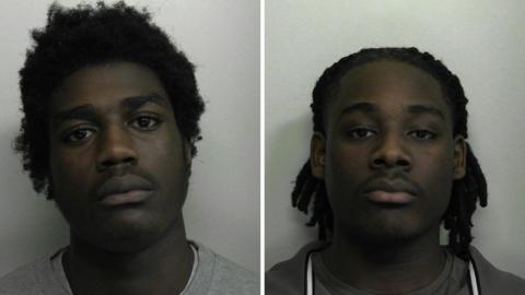 Custody shots of Fousseynou Soumare and Ange Clavery.