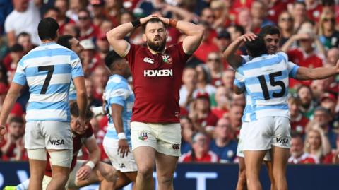 A dejected Luke Cowan-Dickie