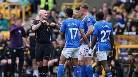 Dan Ballard is sent off 