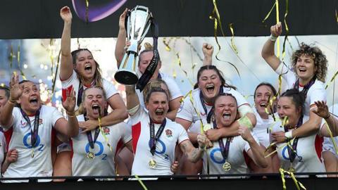England lift the trophy