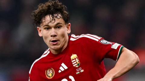 Hungary midfielder Alex Toth