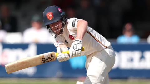 Charlie Allison batting for Essex