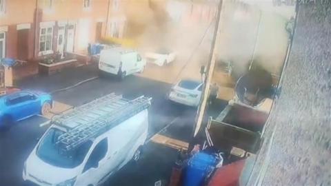 Blast scene