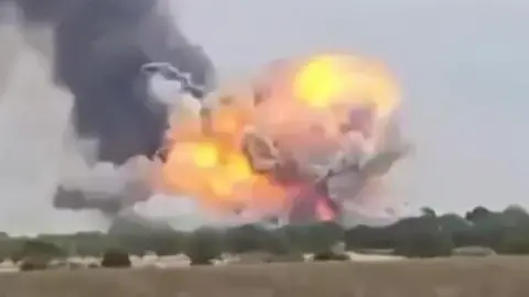 Explosion in a field in Essex