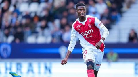 Aladji Bamba in action for Monaco
