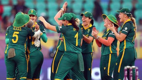 South Africa players celebrate