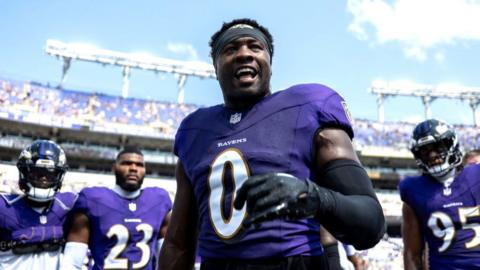 Roquan Smith of the Baltimore Ravens