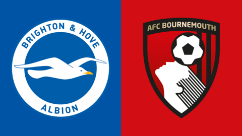 Brighton & Hove Albion and Bournemouth club badges