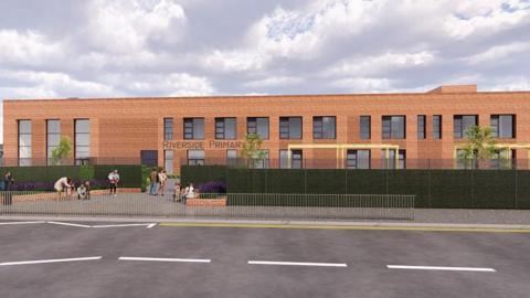 An artist's impression of how the new Riverside Primary school could look